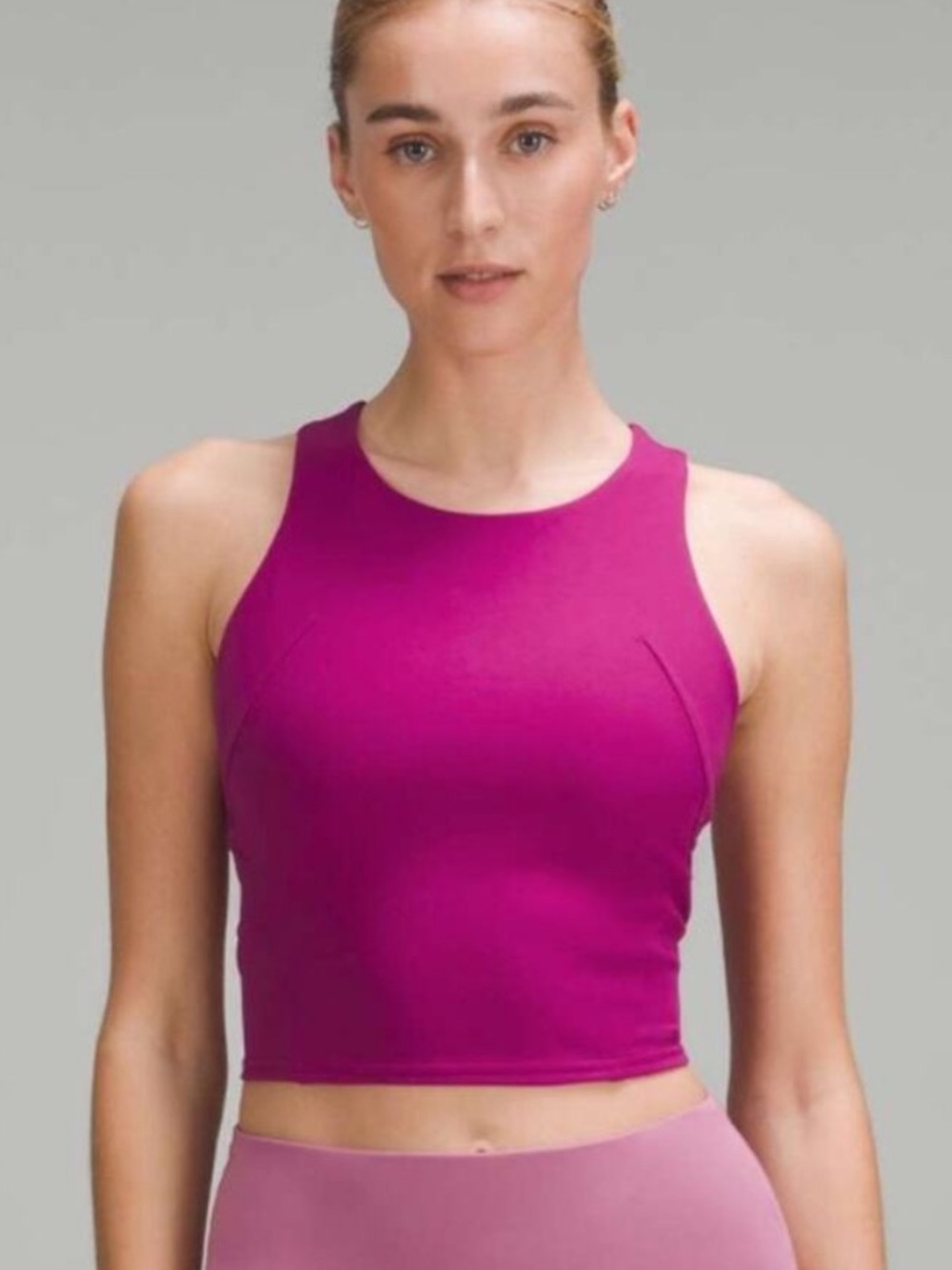 Lululemon Wunder Train Racerback Tank Top magenta purple size 10